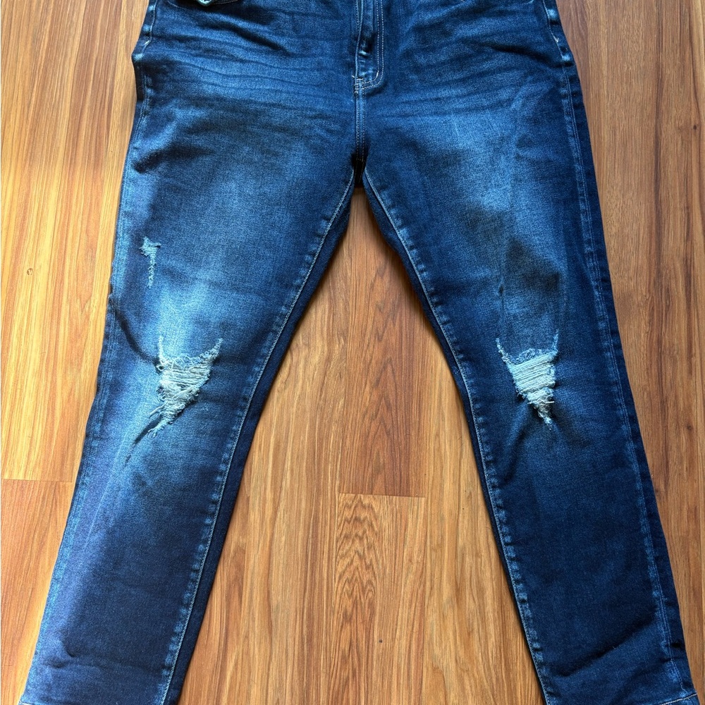 KanCan Dark Blue Distressed Skinny Jeans